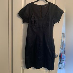 Ted Baker little black dress front details